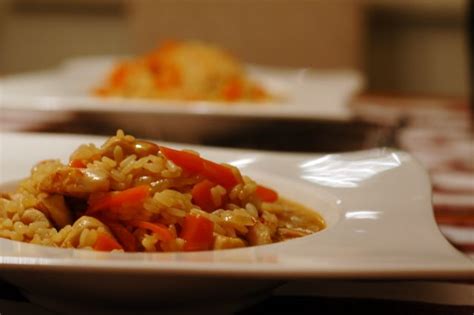 Anne's Food: Chicken Risotto with Garlic Confit and Carrots