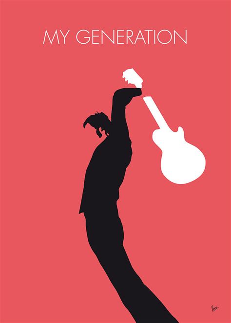 No002 My The Who Minimal Music Poster Digital Art by Chungkong Art