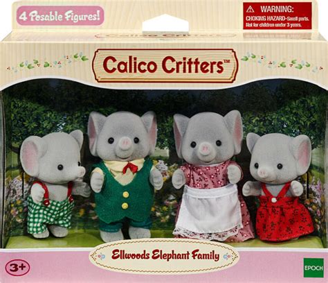 Calico Critters Ellwoods Elephant Family - Timbuk Toys