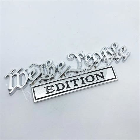 6'' We The People EDITION Metal Emblem – Badgeslide