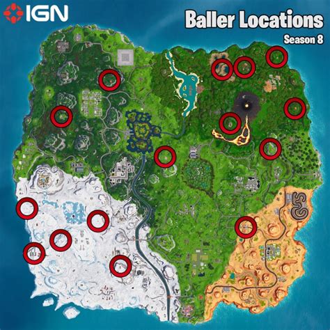 Fortnite Week 4 Challenges - Baller Locations and Search for Buried ...