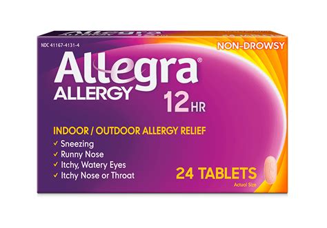 24 Hour Tablets | Allegra® Allergy Relief Medicine