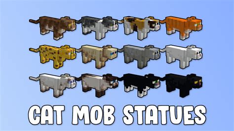 Cat Mob Statues Minecraft Map