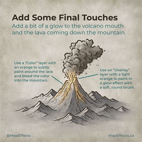 How to Draw a Volcanic Eruption on Your Fantasy Maps — Map Effects