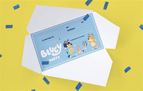 Make Your Own Bluey-Themed Party Invitations