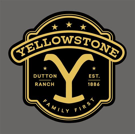 Yellowstone Dutton Ranch Logo Digital Art by Jay Henderson