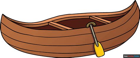 How to Draw a Canoe - Really Easy Drawing Tutorial