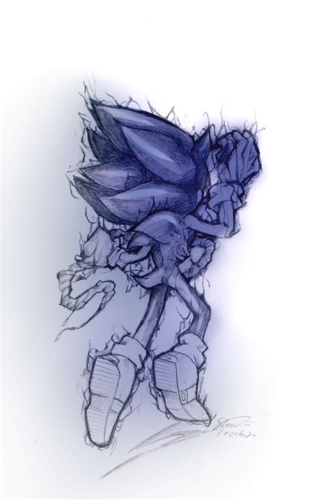 Dark Sonic by f-sonic on DeviantArt