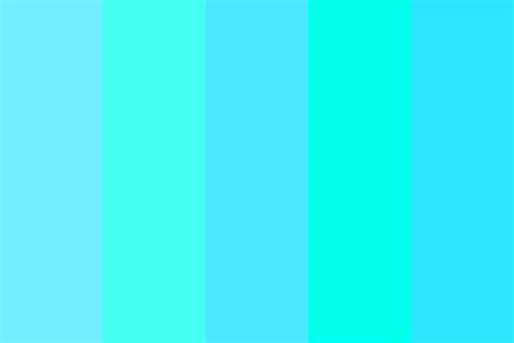 Light Blue Tropical Ocean Color Palette