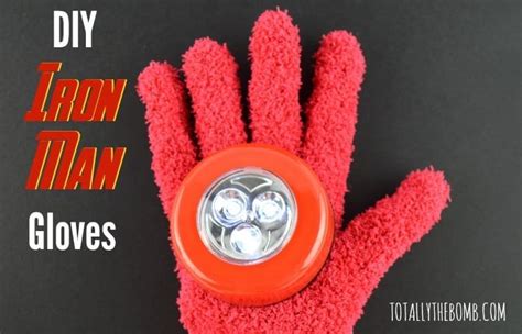 DIY Iron Man Gloves | These gloves really glow like Iron Man's!