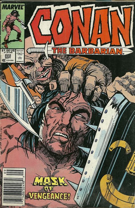 Conan The Barbarian 222 Marvel Comic Book Sept 1989 - Conan