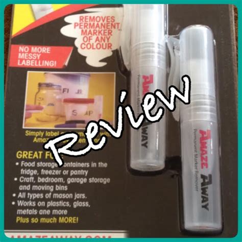 Amaze Away Permanent Marker Eraser Review