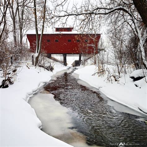 Snow Covered Wood Bridge #1 by Matt Anderson (Color Photograph) | Artful Home in 2021 | Covered ...