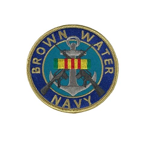 BROWN WATER NAVY W/ VIETNAM SERVICE RIBBON PATCH | HATNPATCH