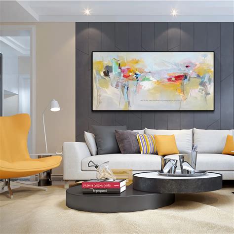 Large canvas wall art acrylic painting modern paintings wall painting hand painted canvas oil ...