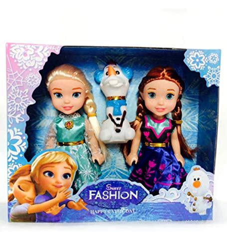 Buy CartCalifornia Anna and Elsa Dolls 3 in 1 Beautiful 7inch Fashion ...