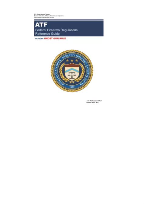 PPT - Kindle Online Pdf Federal Firearms Regulations Reference Guide Atf Pub 53004 Ful ...