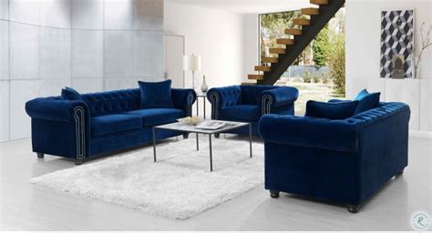 Gramercy Navy Blue Living Room Set from Picket House Furnishings | Coleman Furniture