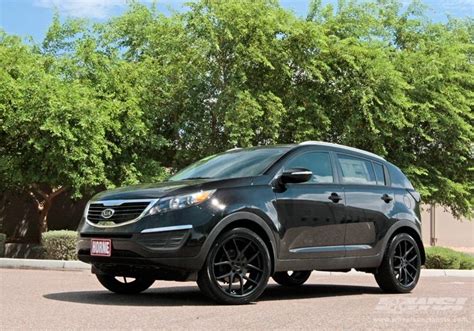 2012 Kia Sportage with 20" Giovanna Monza in Matte Black (Black Lip ...