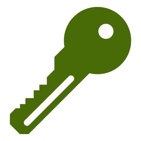 Vector Illustration of Green Key Icon | Freestock icons