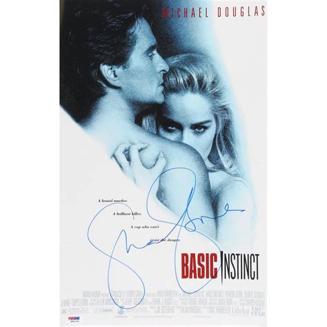 Sharon Stone Signed "Basic Instinct" 11x17 Movie Poster (PSA COA) | Pristine Auction