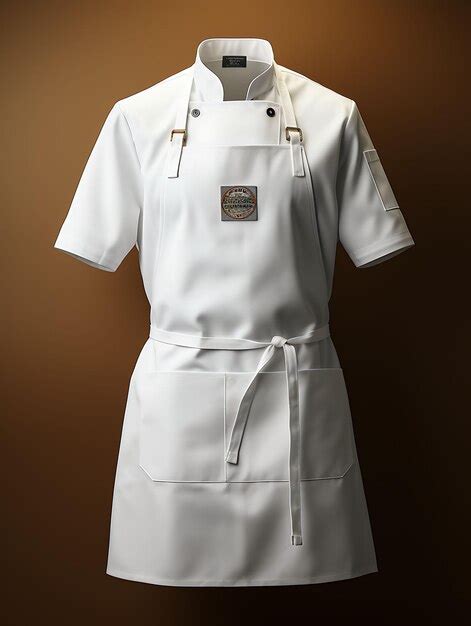 Premium AI Image | A Clean Blank White Chef Apron Presented Chef Jacket ...