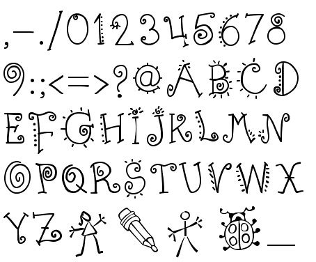 11 ABC Teacher Font Free Download Images - Free Bubble Letter Fonts for ...