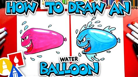 How To Draw A Funny Water Balloon - YouTube