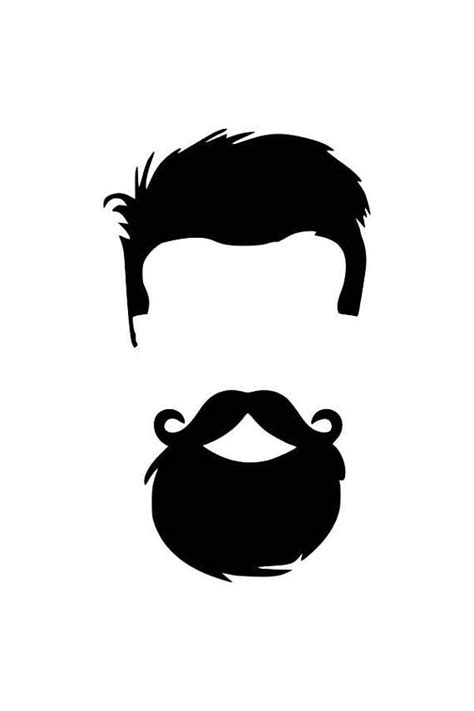 Mustache Silhouette Clipart | Free download on ClipArtMag