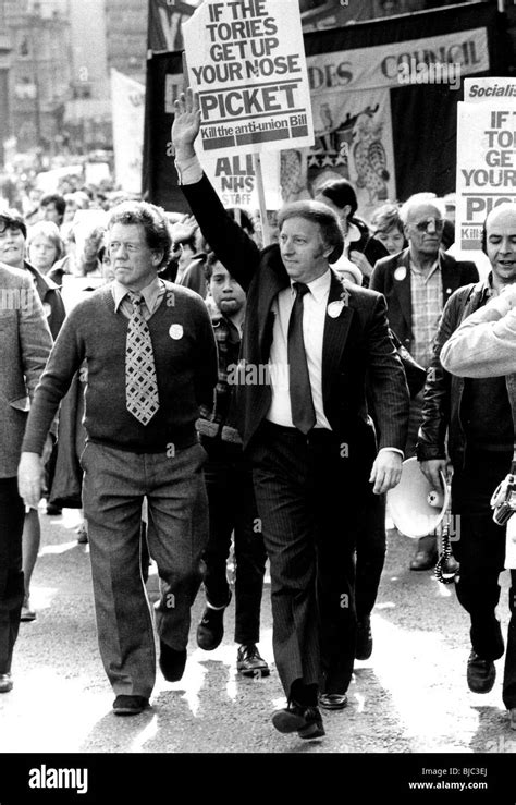 Arthur Scargill miners strike Stock Photo: 28540362 - Alamy