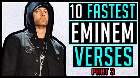 10 FASTEST Eminem Verses Pt. 3 - YouTube