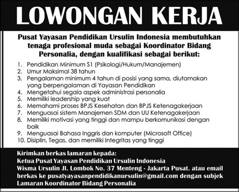 Contoh Iklan Baris Lowongan Kerja Jawa Pos - Contoh Lem