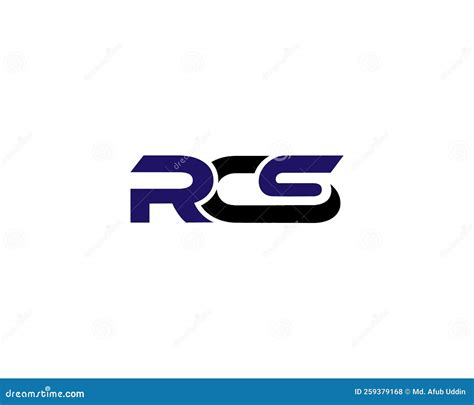 Creative RCS Letter Logo Design Stock Vector - Illustration of logo, line: 259379168