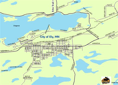 www.BWCA.com, Ely Minnesota Map, Boundary Waters