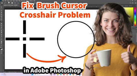 How to Fix Photoshop Brush Cursor Crosshair Problem - YouTube