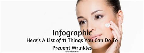 Here’s A List of 11 Things You Can Do To Prevent Wrinkles – An Infographic | LifeCellSkin