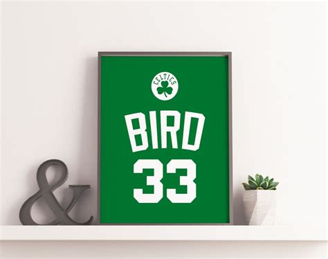 Larry Bird 33 Celtics Boston Jersey Logo - Etsy