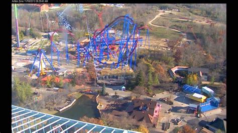 Kings Island 2014: Banshee Construction Time Lapse Final - YouTube