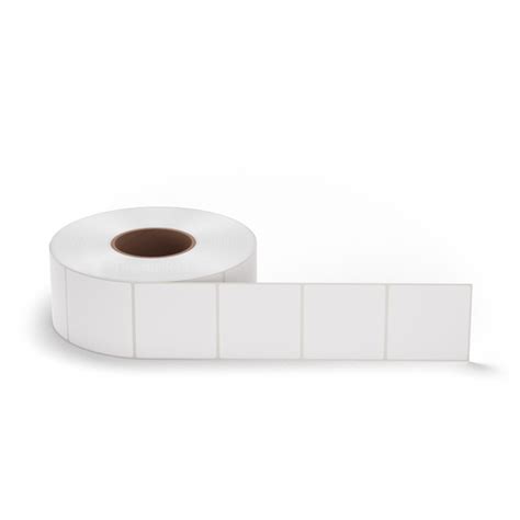 3" x 3" White - Thermal Transfer Labels - 3" Core - 4 Rolls/Case