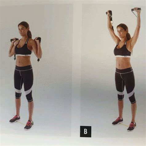 Bands SHOULDER Standing SHOULDER Press by Josh Malone - Exercise How-to - Skimble