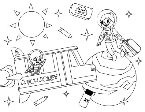 A For Adley Coloring Pages - Coloring Home