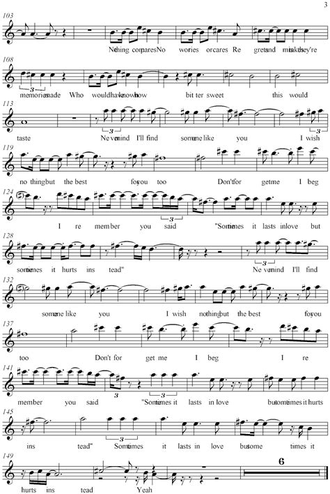 Chasing Pavements - Adele score and track (Sheet music free) | Free ...