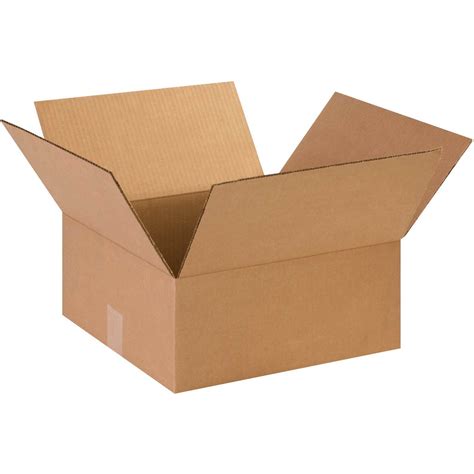 14" x 14" x 6" Flat Cardboard Corrugated Boxes, 65 lbs Capacity, ECT-32, Lot of | eBay