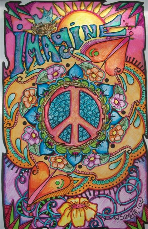 Hippie Art Drawings