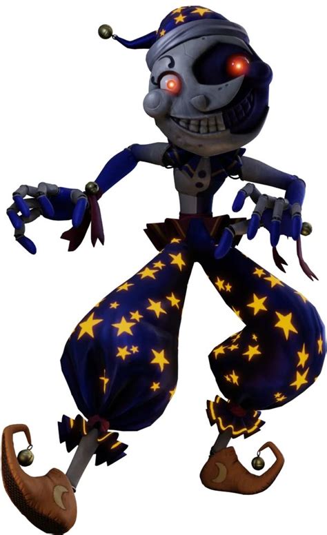 a cartoon character with red eyes and stars on his pants