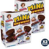 Little Debbie Mini Brownies Bite-Sized Chocolate Brownies pack of 2 ...