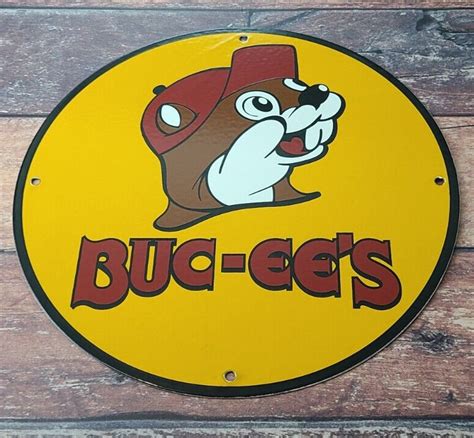 VINTAGE BUC-EES BEAVER GASOLINE PORCELAIN BUCEE GAS SERVICE STATION PUMP SIGN for Sale ...