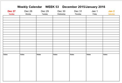 16 Free Weekly Schedule Templates (MS Word and MS Excel)