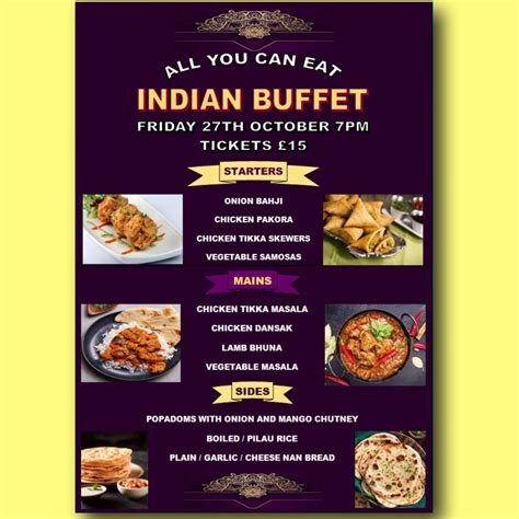 All You Can Eat Indian Buffet • Barwell Indoor Bowls Club