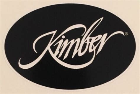 Kimber Handgun Logo Vinyl Sticker Decal Black for sale online | eBay